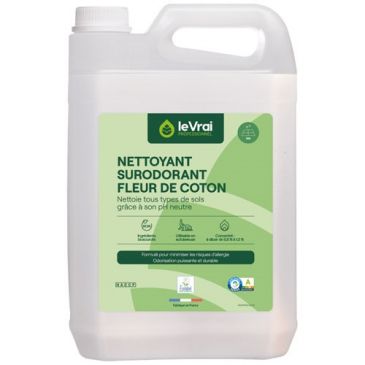 Nettoyant surodorant concentré fleur de coton 5 L