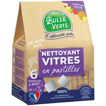 Nettoyant vitres en pastille x 6 = 6 vaporisateurs 500ml