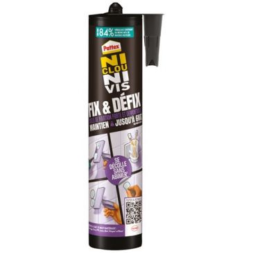 Ni clou ni vis colle fix et défix cartouche 308 g