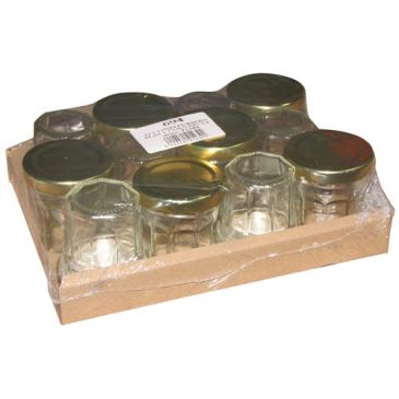 Pack 12 confituriers 44ml couvercle doré