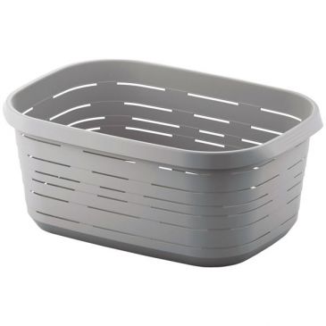 Panier à linge - Signature - 48 L - gris
