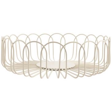 Panier métallique 26,5 cm Gris - Flores