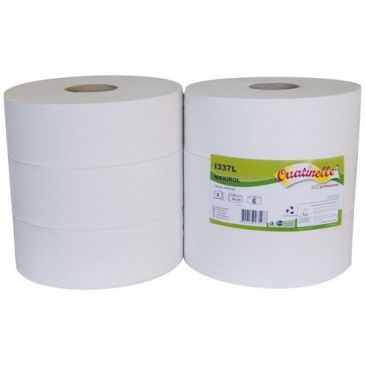 Papier hygiénique blanc rouleau de 350m