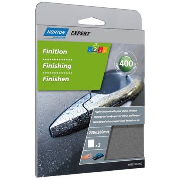 Papier feuille imperméable - grain de 400 - spécial super finition - usage 