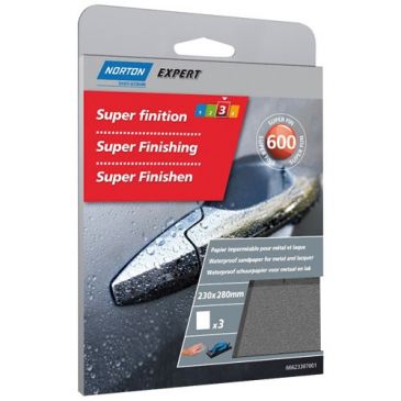Papier feuille imperméable - grain de 600 - spécial super finition - usage 