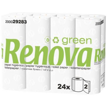 Papier WC 24 rouleaux blanc 2 plis