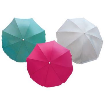 Parasol ø 200 cm nylon uni coloris assortis