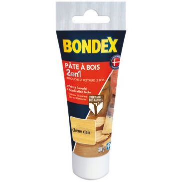 Pâte à bois tube 80 g chêne clair