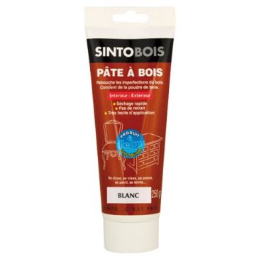 Pâte à bois à l'eau - blanc - 250 g 