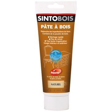 Pâte à bois Sintobois à l'eau pâte 80g naturel