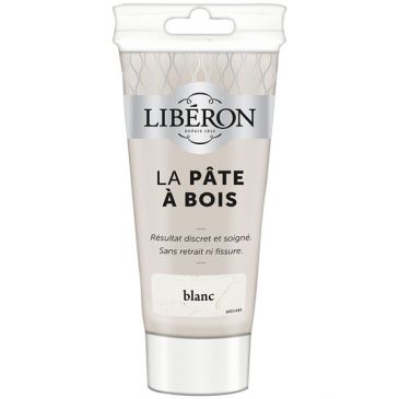 Pate à bois tube 150g blanc