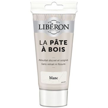 Pate à bois tube 50g blanc