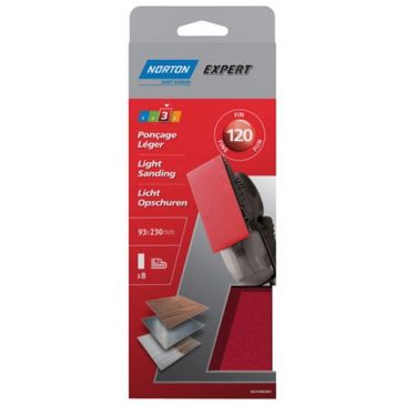 Patin expert - non perforés - pour ponceuse vibrante à pince - grain de 120