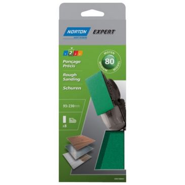 Patin expert - non perforés - pour ponceuse vibrante à pince - grain de 80 