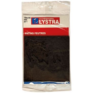 Patin feutre adhésifs carres 100mm à découper marron