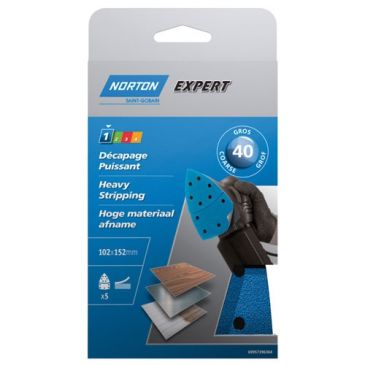 Patin auto-agrippant - multi-ponceuses - grain de 40 - décapage puissant - 