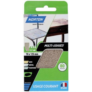 Patin - abrasif multi-usages - grain de 80 - spécial ponçage - usage couran