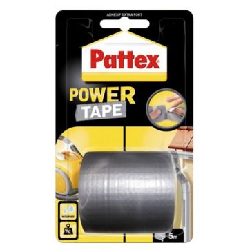 Pattex adhésif Power tape gris étui 5m