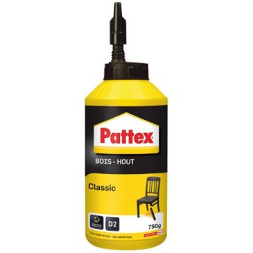 Pattex colle à bois - classic - intérieur - biberon 750g