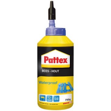 Pattex colle bois waterproof bouteille 750g
