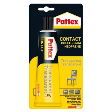 Pattex colle contact transparente blister 125g