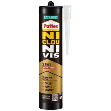 Pattex colle fixation ncnv 3 en 1 cart 389g