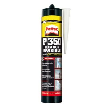 Pattex colle fixation pl350 cartouche 294g invisible