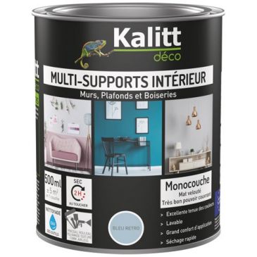 Peinture multi-supports 0,5 L Acrylique Mat - Bleu Rétro