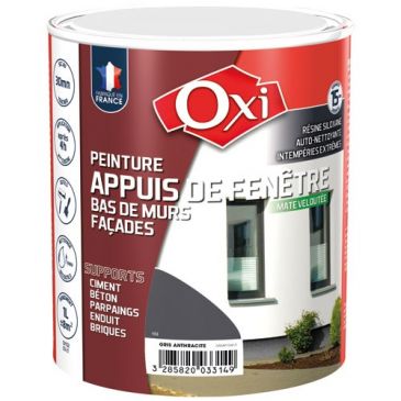 Peinture appuis de fenêtre 1 L - Gris Anthracite RAL7016