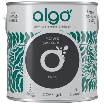Peinture intérieure multi supports 2 L Velours - Noir Piana
