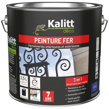 Peinture fer  3-en-1 intérieur et extérieur 2,5 L Brillant - Blanc