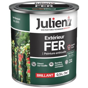 Peinture fer antirouille 0,5 L Brillant - Vert Basque