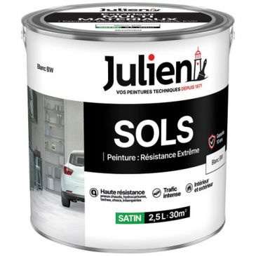 Peinture sol 2,5 L Satin - Base Blanche
