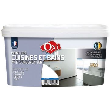Peinture cuisine et bains anti-condensation 2.5 L blanc mat