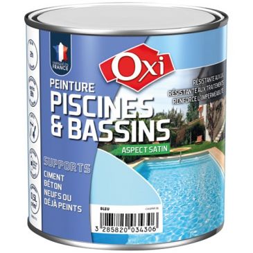 Peinture Piscines & Bassins solvantée  0.5 L - Bleu
