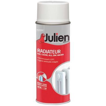 Bombe peinture radiateur 400 ml Brillant - Blanc