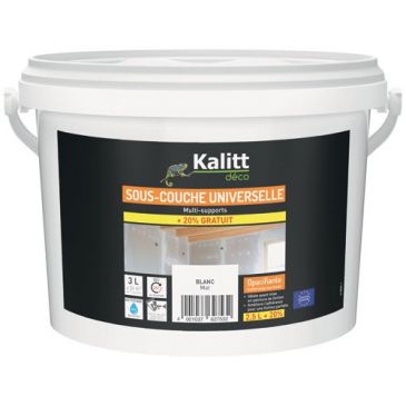 Peinture sous-couche universelle 2.5 L + 0.5 L offert Mat - Blanc
