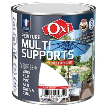Peinture Brillante Multi-supports 0.5 L Top 3+ - Blanc