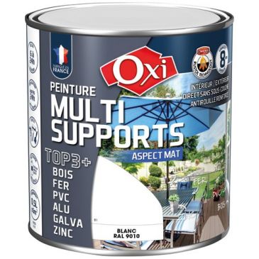 Peinture Mate Multi-supports 0.5 L Top 3+ - Blanc