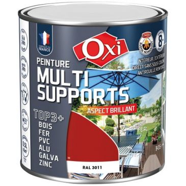Peinture Brillante Multi-supports 0.5 L Top 3+ - Bordeaux