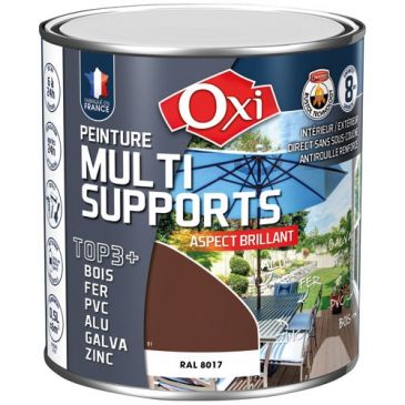 Peinture Brillante Multi-supports 0.5 L Top 3+ - Brun