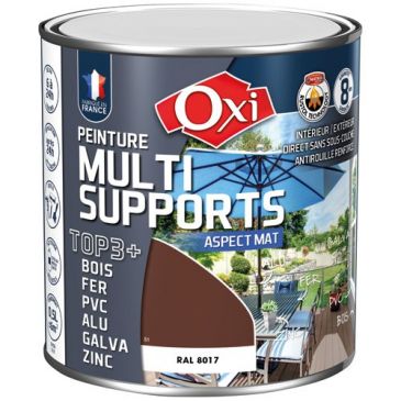 Peinture Mate Multi-supports 0.5 L Top 3+ - Brun