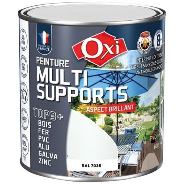 Peinture Brillante Multi-supports 0.5 L Top 3+ - Gris Clair