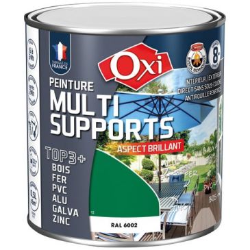 Peinture Brillante Multi-supports 0.5 L Top 3+ - Vert Jardin