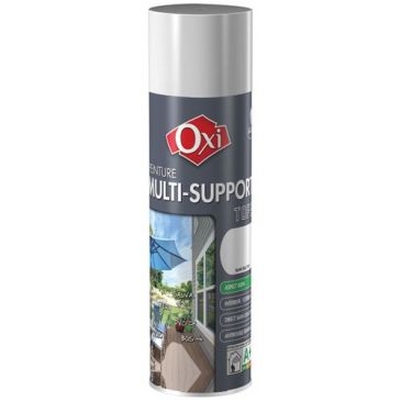 Bombe peinture Satin Multi-supports 400 ml Top 3+ - Aluminium