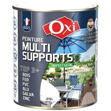 Peinture Satin Multi-supports 2.5 L Top 3+ - Blanc