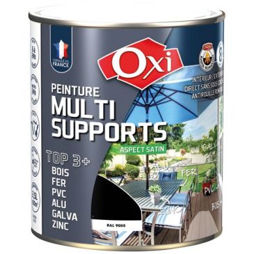 Peinture Satin Multi-supports 2.5 L Top 3+ - Noir