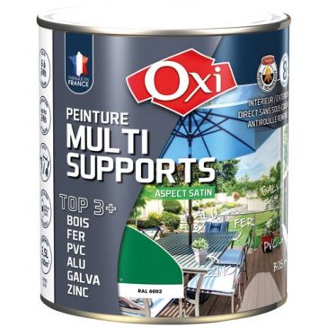 Peinture Satin Multi-supports 2.5 L Top 3+ - Vert Jardin