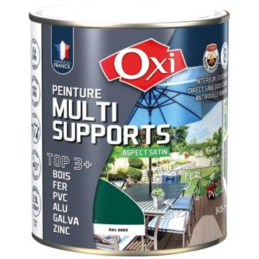 Peinture Satin Multi-supports 2.5 L Top 3+ - Vert Mousse