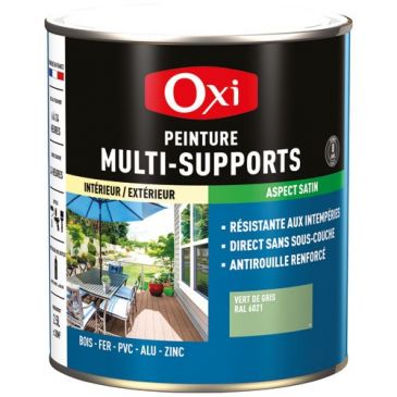 Peinture Satin Multi-supports 2.5 L Top 3+ - Vert de Gris